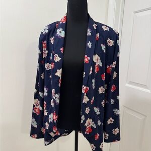 Floral Navy Blazer